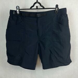 Eddie Bauer RipStop Tech Shorts Mens Sz Large Black Adjustable Belt UPF